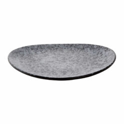 Palmer Rocks 25,5 cm x 23 cm Bord Grijs Zwart Porselein