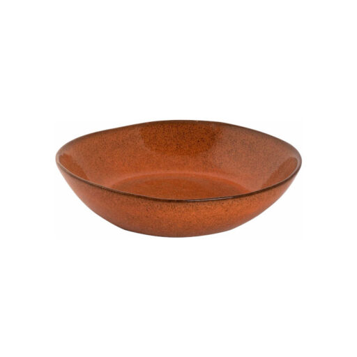 Palmer Rustique 21 cm Diep Bord Oranje Stoneware