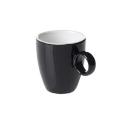 Maastricht Porselein Bart Colour Cafe 6,5 cl Espressokop 925 Zwart