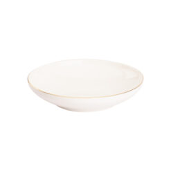 Maastricht Porselein Ligne d'Or Diep Bord 19 cm Off White