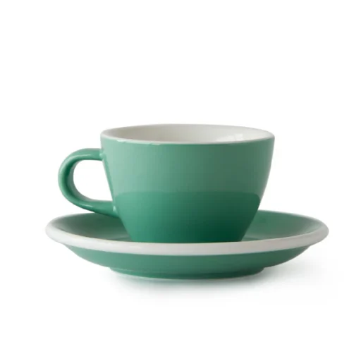 ACME Classic Small Flat White Kop en Schotel 15 cl Feijoa