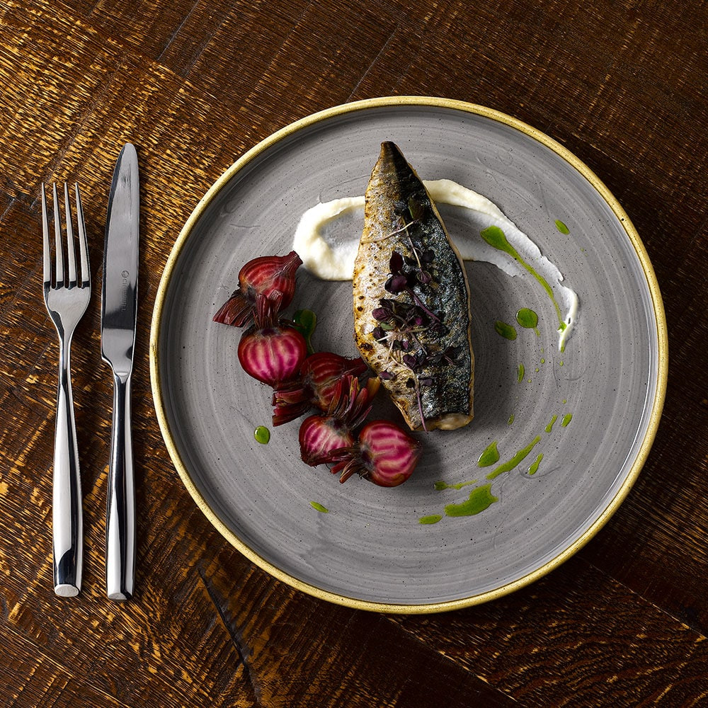 Churchill Stonecast Volvlak Bord 21 cm Peppercorn Grey - Afbeelding 2