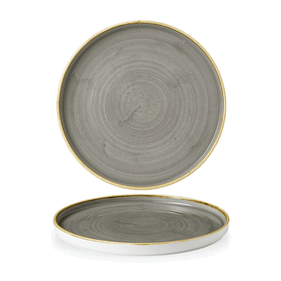 Churchill Stonecast Volvlak Bord 21 cm Peppercorn Grey
