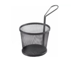 serv-frietmandje-zwart-d120xh100mm